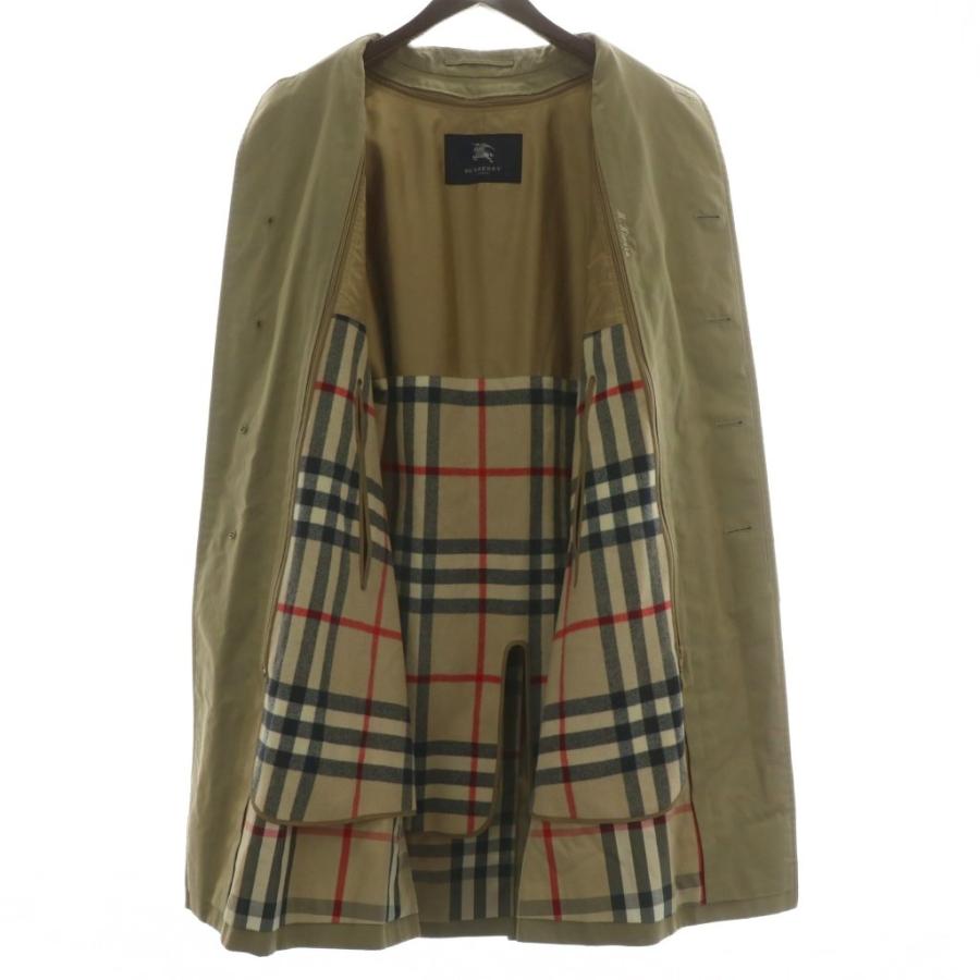 BURBERRY LONDON ステンカラーコート アウター ロング 比翼ボタン 裏地