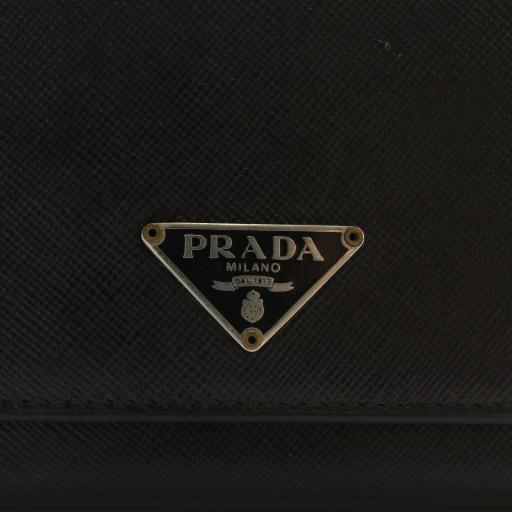 PRADA プラダ 二つ折り 財布 ミニ ウォレット サフィアーノ レザー