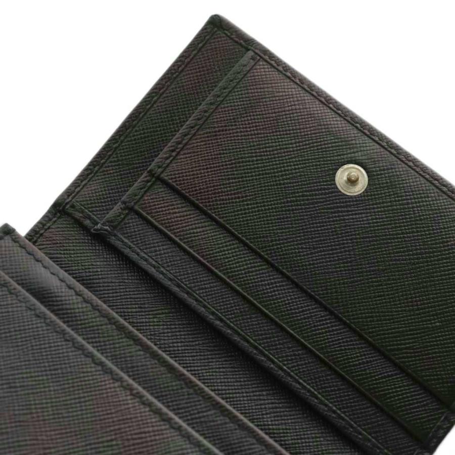 PRADA プラダ 二つ折り 財布 ミニ ウォレット サフィアーノ