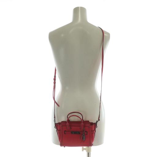【中古】コーチ COACH スワッガー15 ハンドバッグ ショルダー 2WAY ミニ レザー ロゴ ピンク 54625 COACH（コーチ） スワッガー15 ハンドバッグ ショルダー 2WAY ミニ