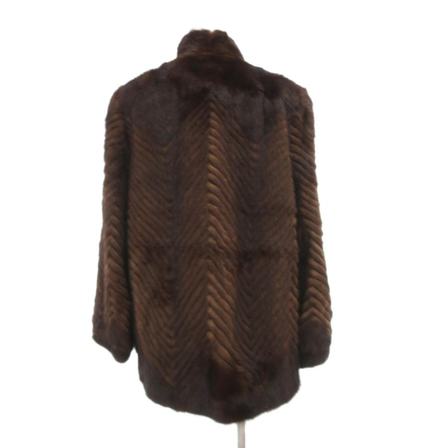 【中古】エレガンス ファー ELEGANCE fur ファーコート ミンク 毛皮 ハーフ丈 茶 ブラウン /JS ■GY18 レディース エレガンス ファー ELEGANCE fur ファーコート ミンク 毛皮 ハーフ丈