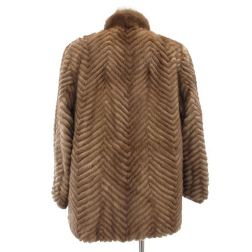 【中古】ファー フラッシュ FUR FLASH ミンクファーコート 毛皮 ムーンバット ミドル 11 茶 ブラウン /GV ■GY18 ファー フラッシュ FUR FLASH ミンクファーコート 毛皮 ムーンバット