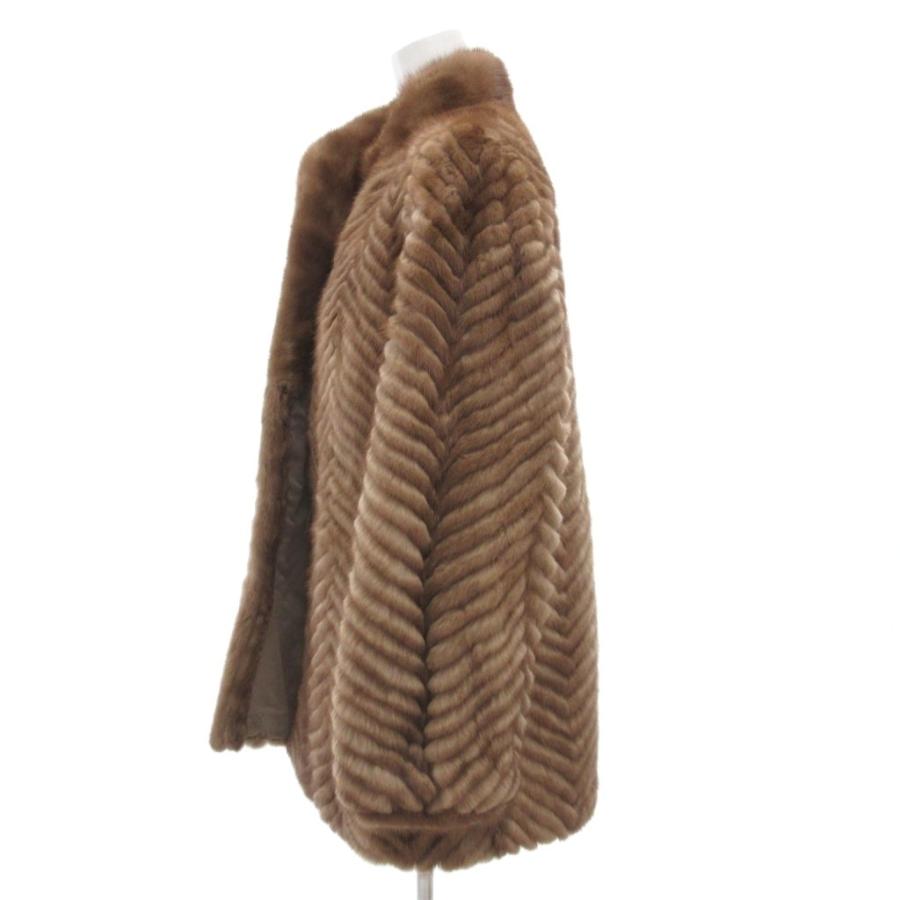 MOONBAT FUR FLASH ブラウンファーコート ファー フラッシュ FUR FLASH ミンクファーコート 毛皮 ムーンバット