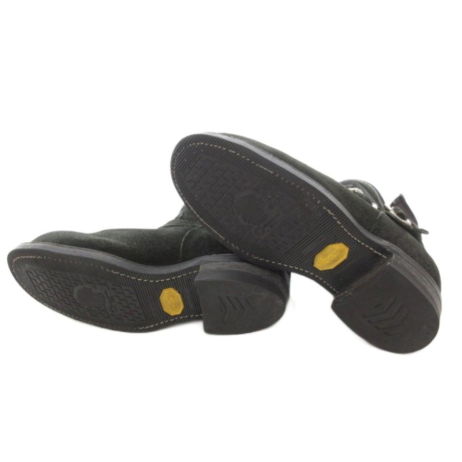 チペワ CHIPPEWA エンジニアブーツ スエード ショート 8E 黒