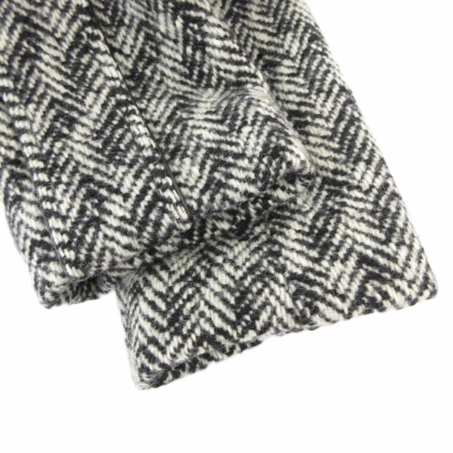 COACH（コーチ） ピーコート ヘリンボーンツイード モヘア混 ミドル