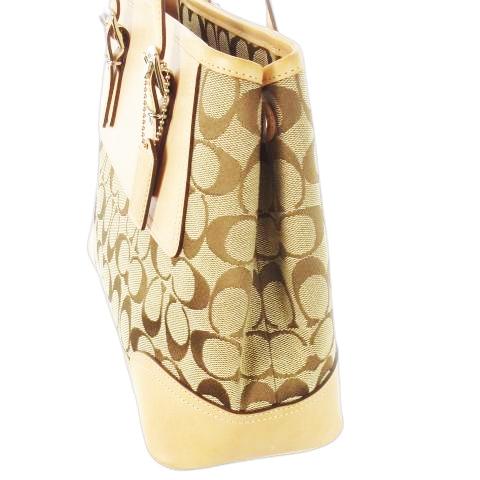 COACH（コーチ） ハンドバッグ キャンバス レザー 革 シグネチャー