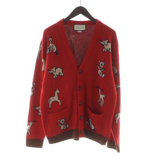 GUCCI（グッチ） GUCCI HAWAII カーディガン ウール コットン ニット V