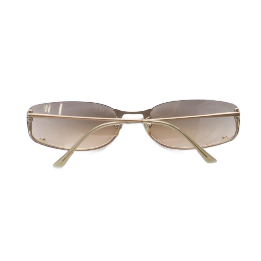 PRADA プラダ サングラス 眼鏡 めがね ハーフリム ロゴ カラーレンズ  