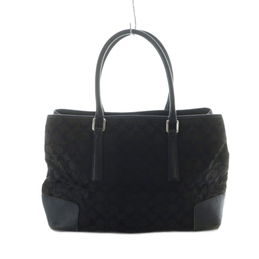 COACH（コーチ） トートバッグ ハンド キャンバス レザー シグネチャー 