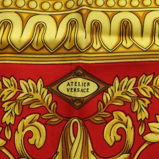 ヴェルサーチ ヴェルサーチェ VERSACE スカーフ 大判 絹 シルク 花柄