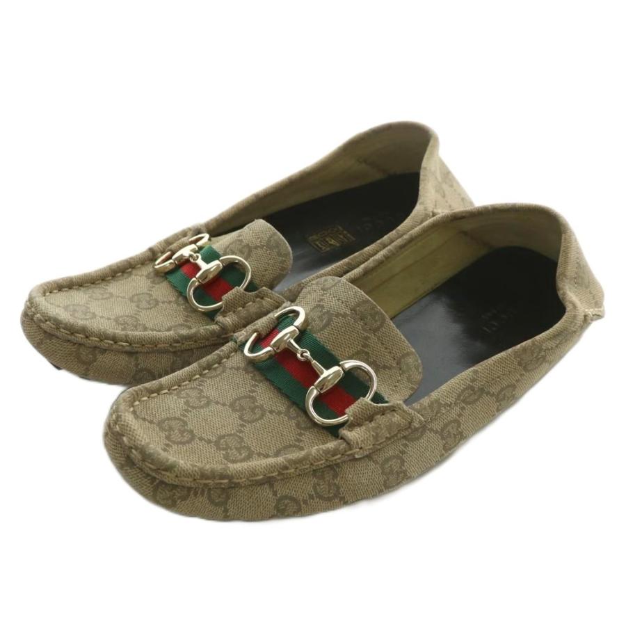 GUCCI（グッチ） ローファー ドライビングシューズ GG柄 シェリー 