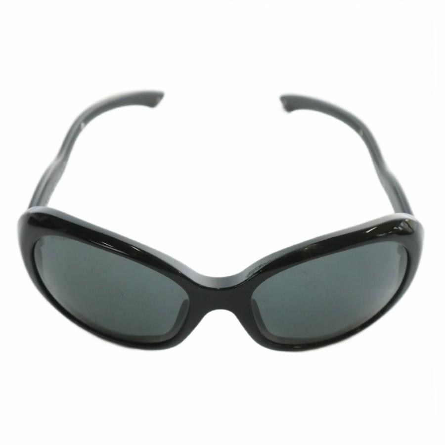 【中古】プラダ PRADA 眼鏡 サングラス セルフレーム カラーレンズ ビッグフレーム ロゴ 57□18-130 黒 SPR 08L PRADA（プラダ） 眼鏡 サングラス セルフレーム カラーレンズ ビッグ