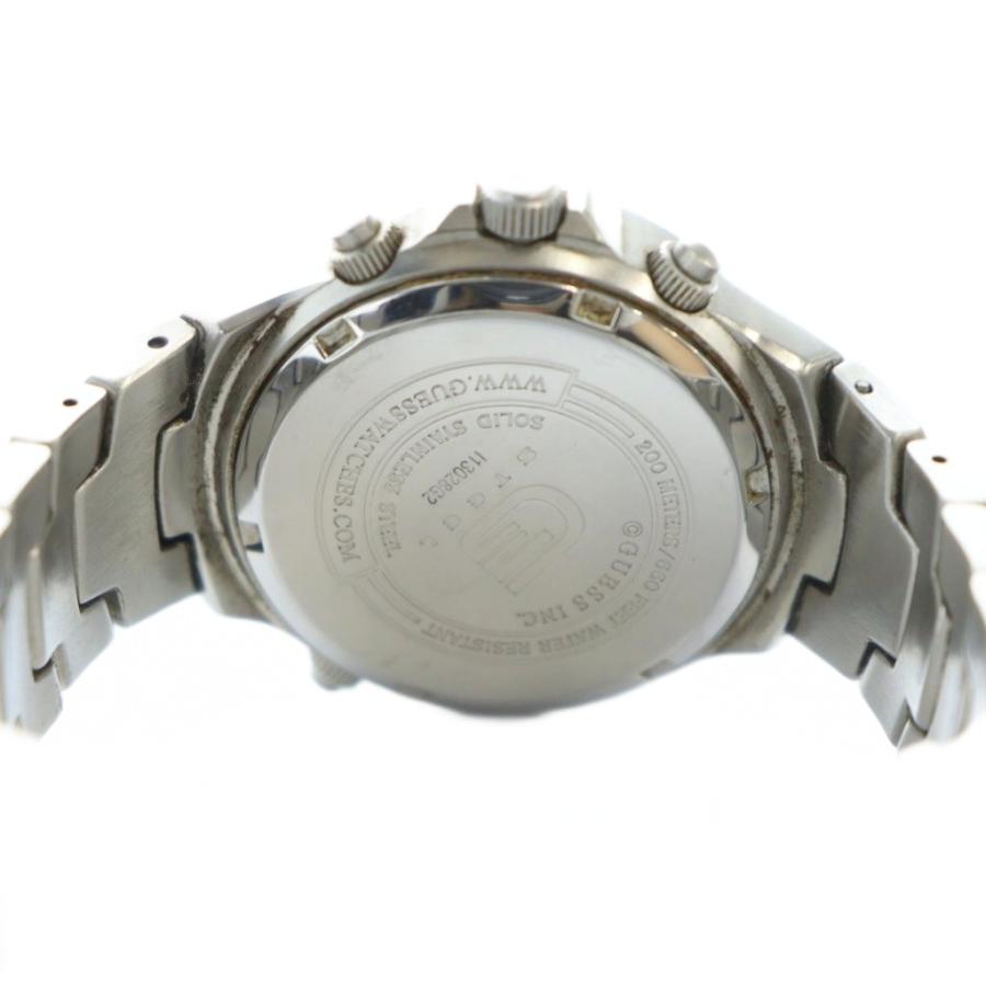 ゲス GUESS STEEL ジャンク品 腕時計 ウォッチ クォーツ クロノグラフ