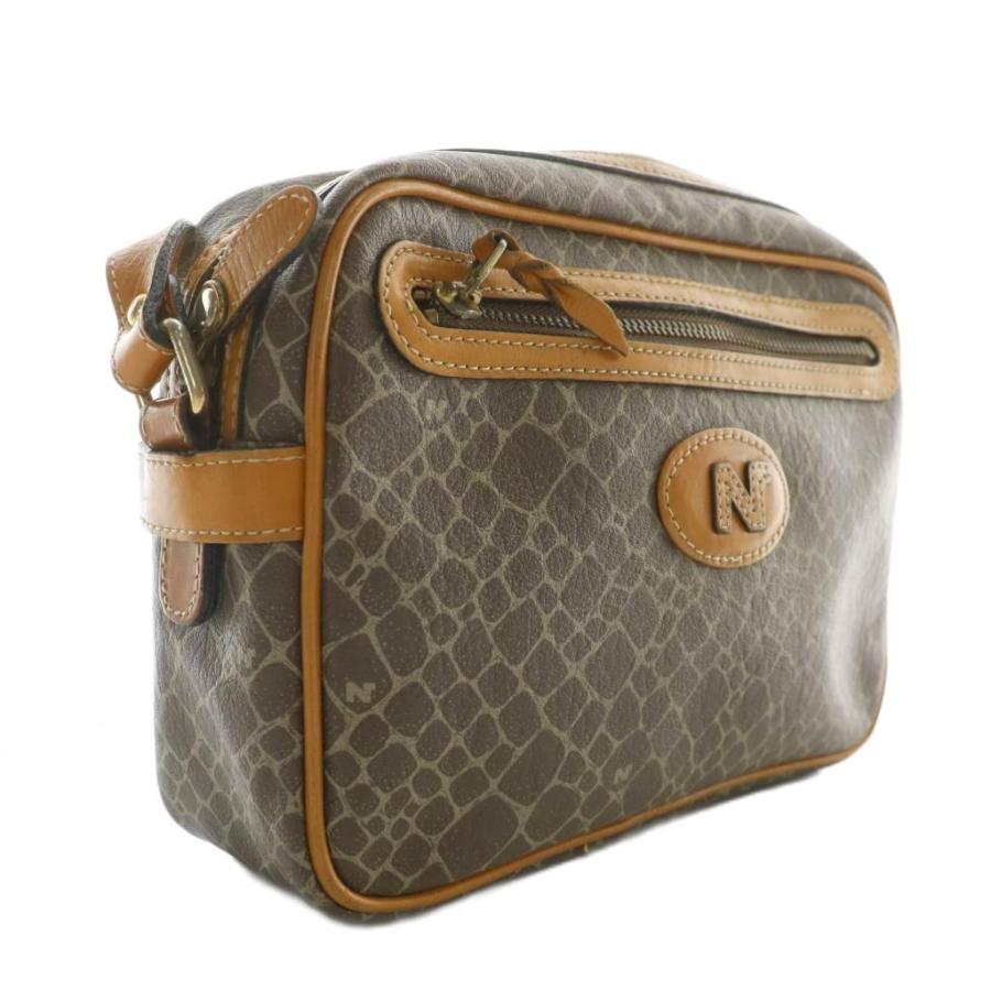 ニナリッチ NINA RICCI ショルダーバッグ PVC レザー ジラフ柄 総柄