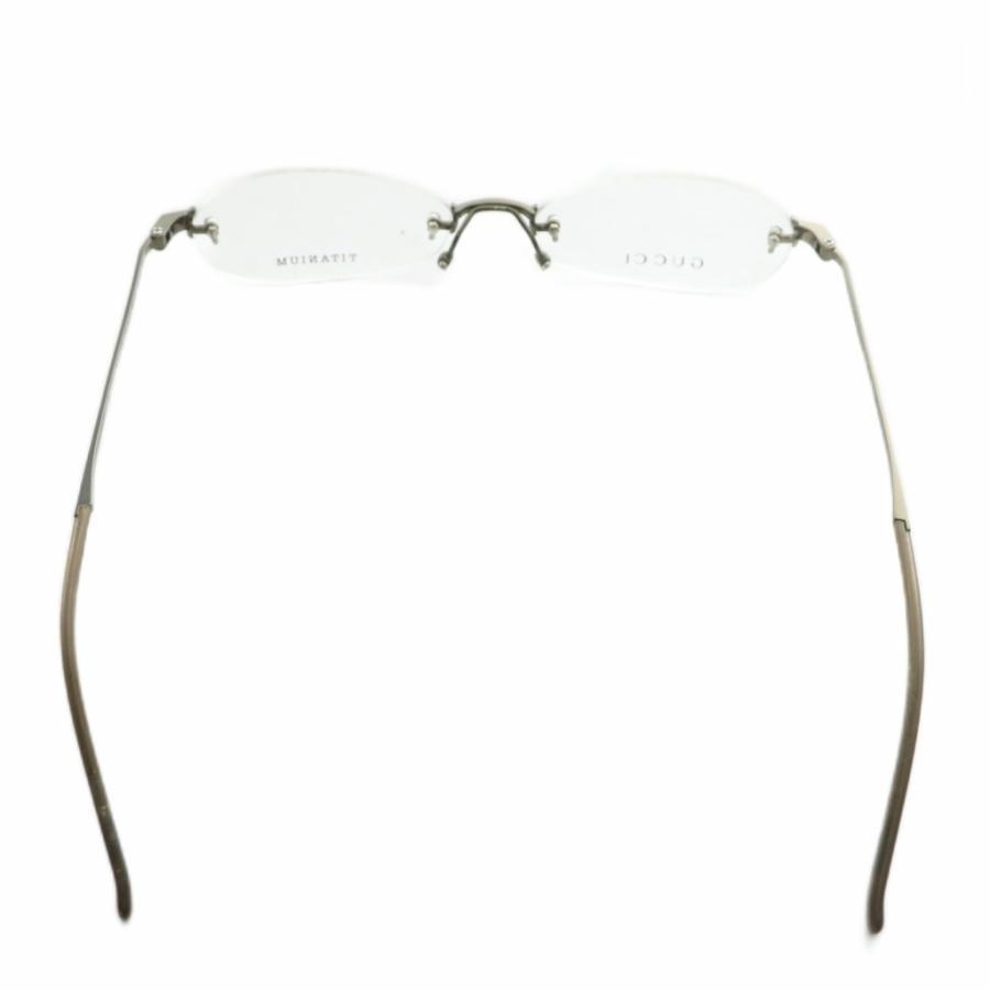 GUCCI チタンフレーム メガネフレーム 度なし 日本製 GUCCI（グッチ） 眼鏡 メガネ 度なし チタンフレーム オーバル