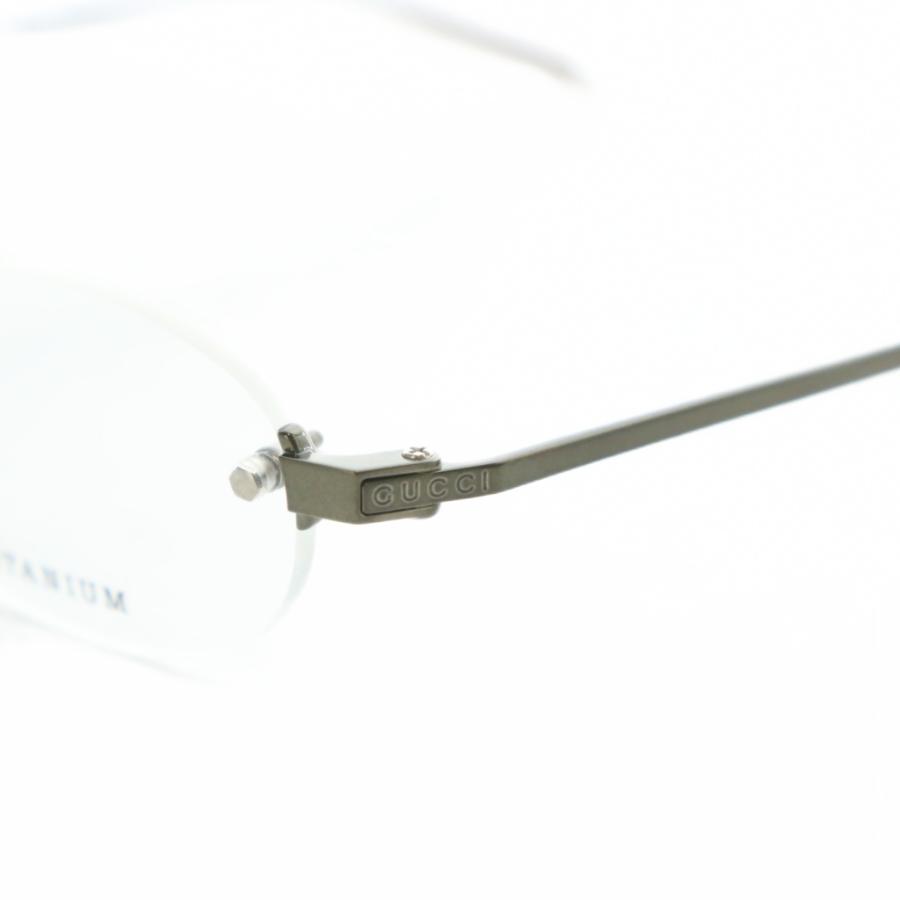 GUCCI（グッチ） 眼鏡 メガネ 度なし チタンフレーム オーバル