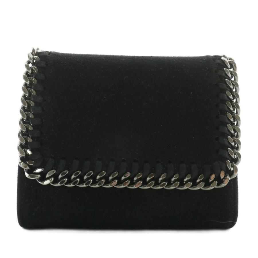 美品 STELLA McCARTNEY ブラック 財布 ファラベラ ステラマッカートニー STELLA McCARTNEY ファラベラ 財布 三
