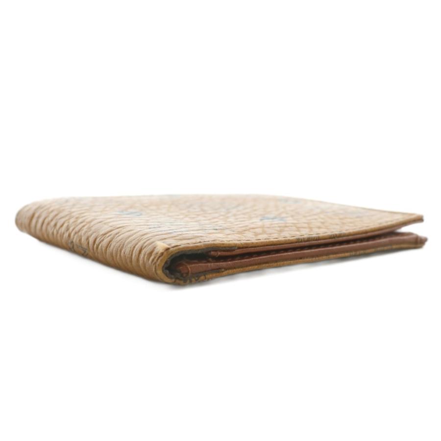 美品 ＊ MCM エムシーエム ヴィセトス 二つ折り 長財布 ブラウン ベージュ エムシーエム Mode Creation Munich(MCM) 財布 長財布 ラウンド