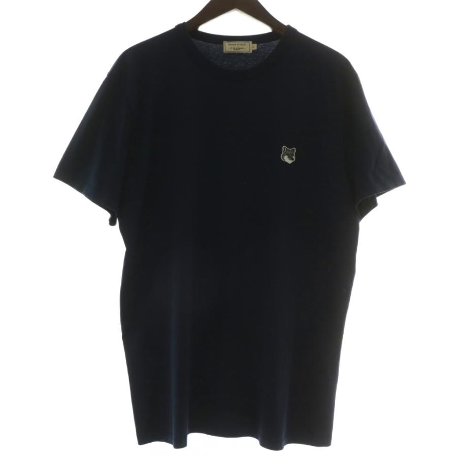 メゾンキツネ MAISON KITSUNE Tシャツ カットソー 半袖 クルーネック 