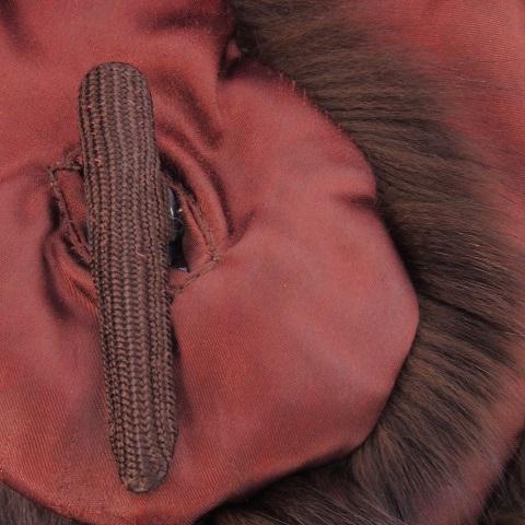 ノーブランド ファーティペット ラビット 毛皮 和装 焦げ茶 ダーク