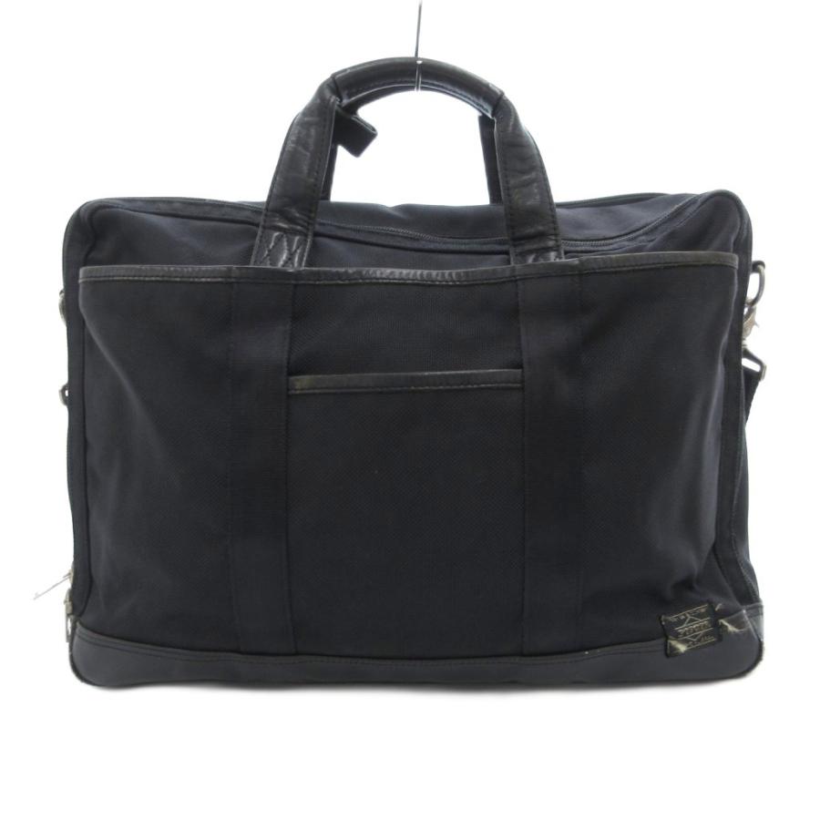 【中古】ポーター PORTER 吉田カバン × JAL ブリーフケース ショルダーバッグ ナイロン レザー ロゴ 黒 ブラック PORTER ポーター 吉田カバン × JAL ブリーフケース ショルダーバッグ