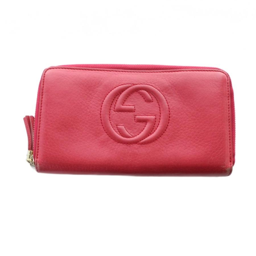 極美品‼️ GUCCI 長財布　ラウンドファスナー　タッセル　ソーホー　レザー GUCCI（グッチ） ソーホー 長財布 ウォレット レザー ロゴ タッセル