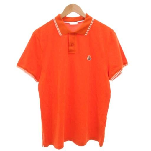 美品 モンクレール 襟裏ロゴ ポロシャツ 鹿の子 ワッペン ロゴ トリコロール MONCLER（モンクレール） ポロシャツ 8A00020 89A16 メンズ 半袖