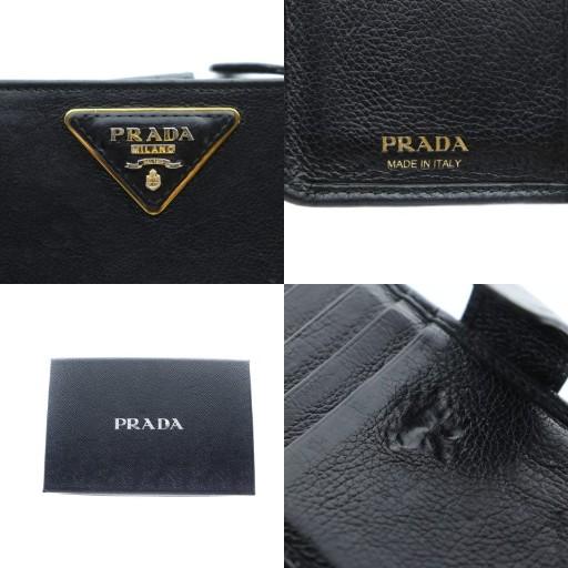 PRADA プラダ 二つ折り財布 ウォレット1ML225 L字ファスナー 三角  