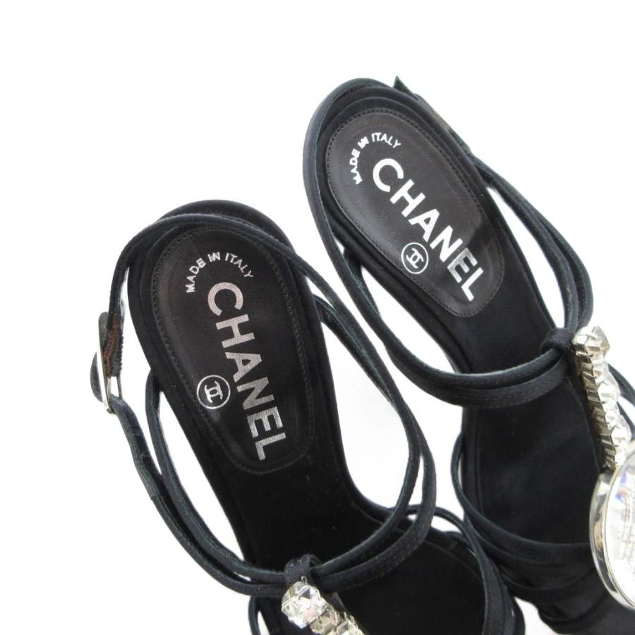CHANEL（シャネル） サンダル ストラップ ビジュー クリスタルストーン