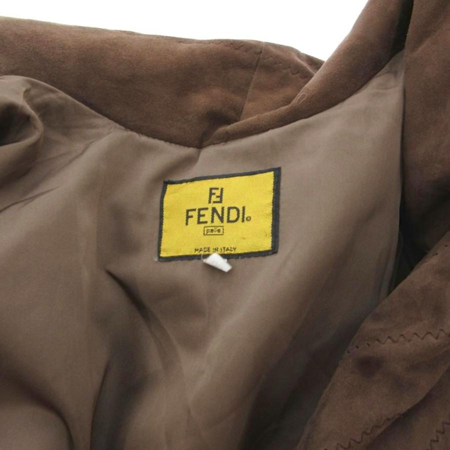 FENDI（フェンディ） ヴィンテージ コート スエード レザー ショール