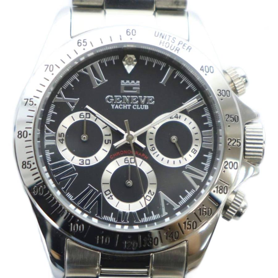 ジュネーブ GENEVE GYA-4010 腕時計 ウォッチ クォーツ クロノグラフ