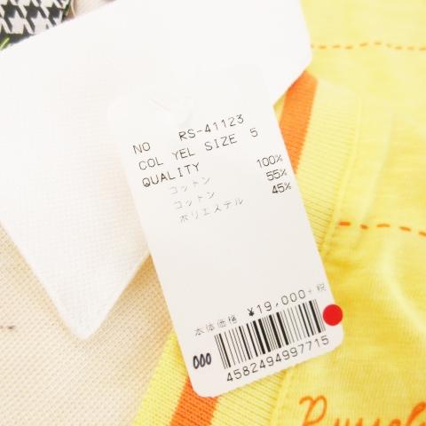 未使用品 ラッセルノ Russeluno ポロシャツ 半袖 フェイク