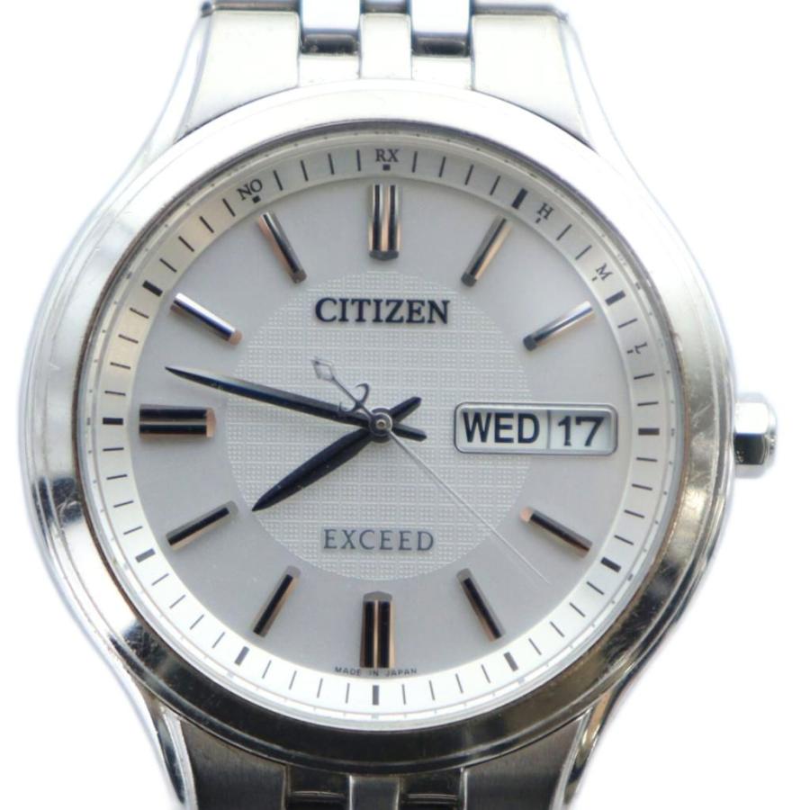 CITIZEN エクシード 軽量チタン 電波ソーラー H100−T018661 Citizen