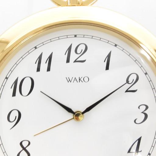 未使用品 ワコウ WAKO 箱付き 置時計 ウォッチ 白文字盤 クォーツ