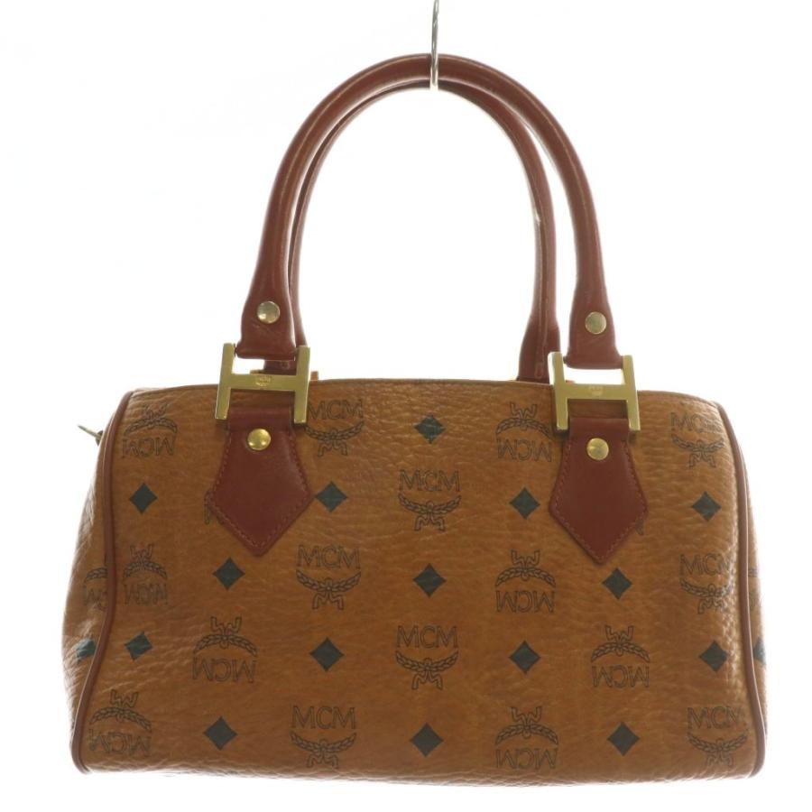 エムシーエム MCM ミニボストンバッグ ハンド ショルダー 2WAY レザー 