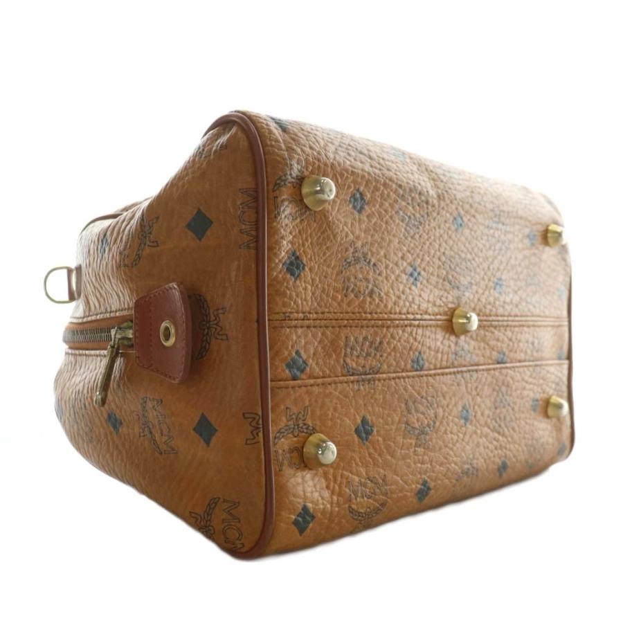エムシーエム MCM ミニボストンバッグ ハンド ショルダー 2WAY レザー