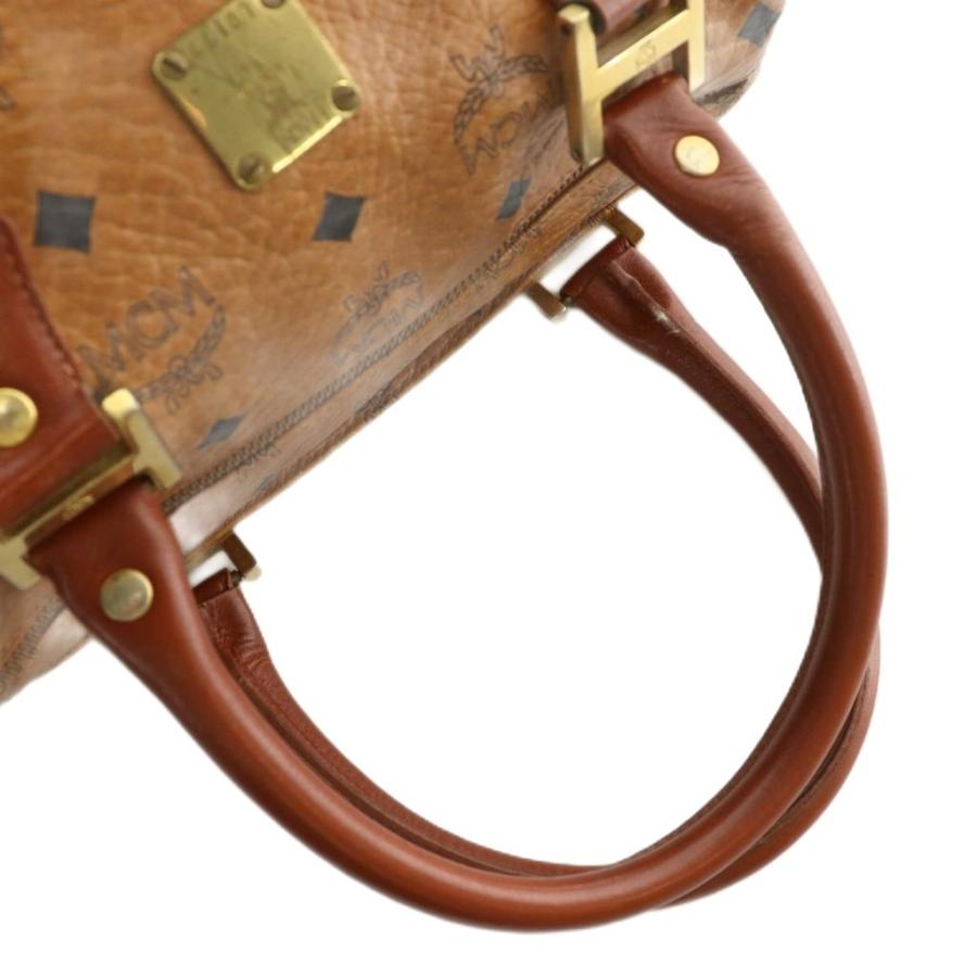エムシーエム MCM ミニボストンバッグ ハンド ショルダー 2WAY レザー 