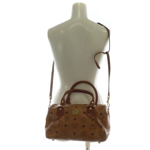 MCM ミニボストン＆ケース エムシーエム MCM ミニボストンバッグ ハンド ショルダー 2WAY レザー