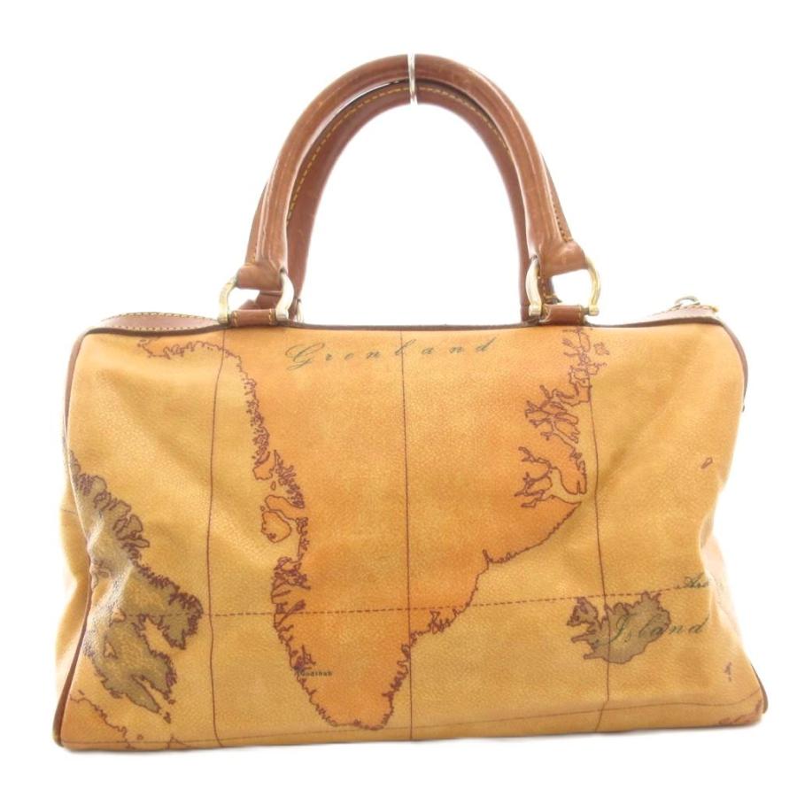 プリマクラッセ 2way ボストンバッグ ハンドバッグ 地図柄 大容量