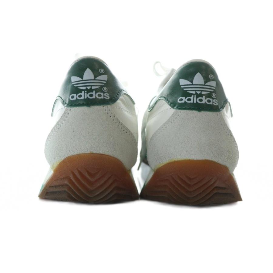 【中古】アディダス adidas 97年製 スニーカー シューズ 靴 ロゴ レザー 6.5 25cm 白 ホワイト 緑 AC1540WG adidas（アディダス） adidas 97年製 スニーカー シューズ 靴 ロゴ