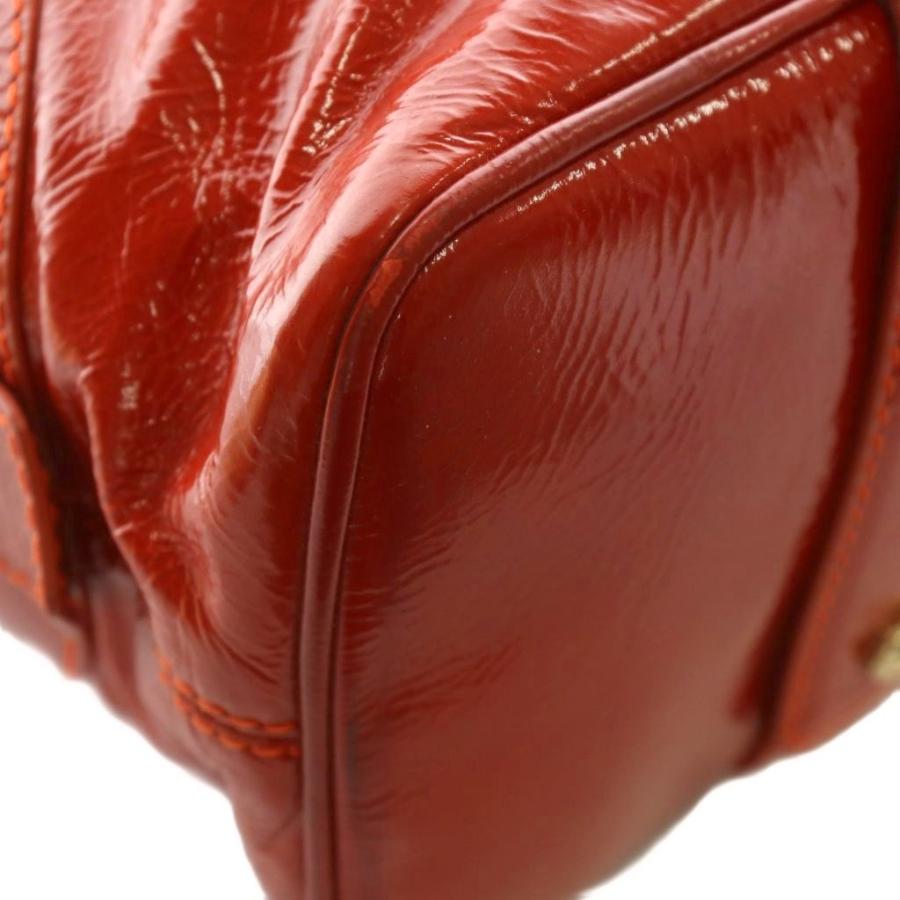 【中古】バリー BALLY ハンドバッグ トート エナメル ロゴ ゴールド金具 赤 レッド /XZ ■GY18 レディース Bally（バリー） ハンドバッグ トート エナメル ロゴ ゴールド金具 赤