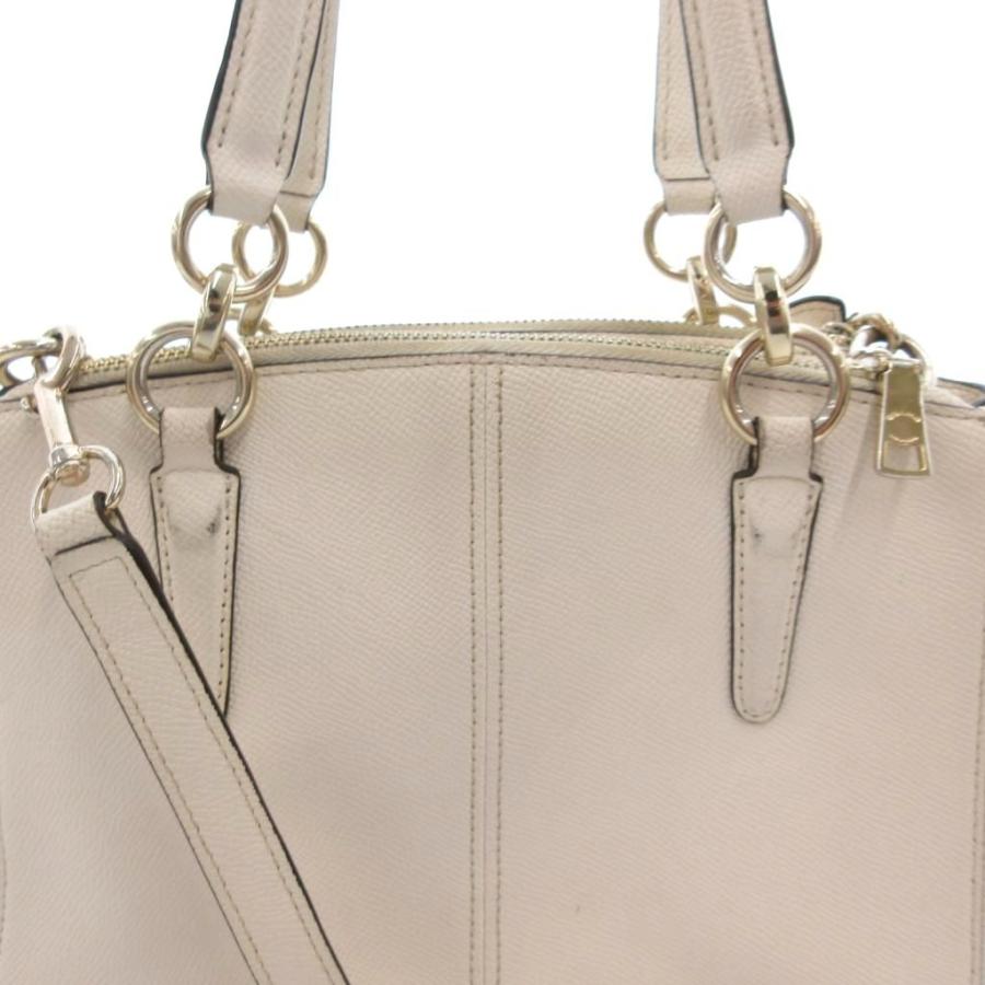 COACH（コーチ） ハンドバッグ ショルダー 2WAY レザー ロゴ 白