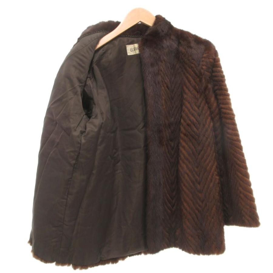 ルピアンファー LUPIAN FUR ファーコート 毛皮 ミンクファー 11 ダーク