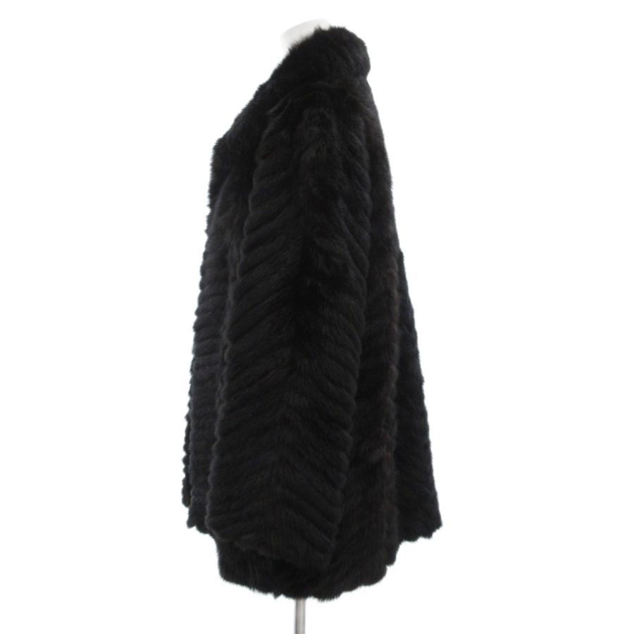 1.2万円からお値下げ◎ブラックミンク　ミドル丈　ファーコート　サイズ15 ホワイトミンクトーキョー WHITE MINK TOKYO ファーコート 毛皮 ミンク