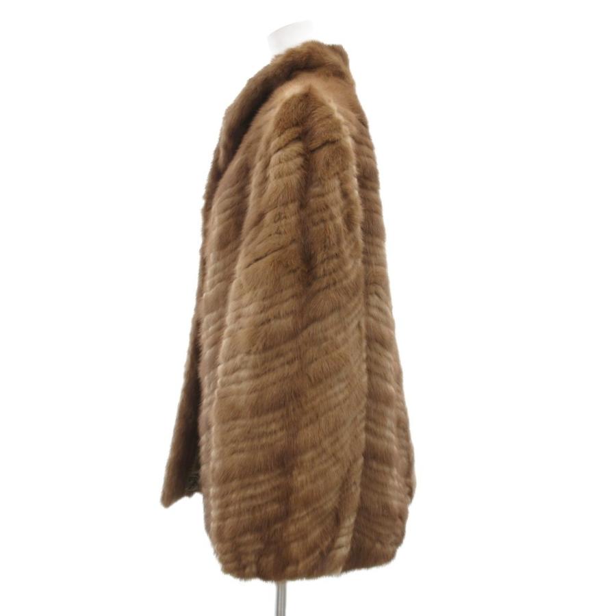 美品✨ミンクコート ライトブラウン 13号 毛皮コート FUR CANADIA ファーコート 毛皮 ミンク 13 ライトブラウン /JS □GY18