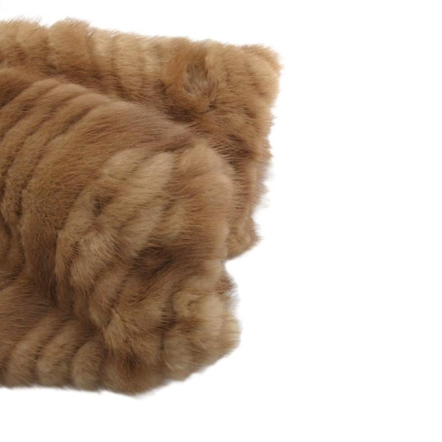 FUR CANADIA ファーコート 毛皮 ミンク 13 ライトブラウン /JS □GY18