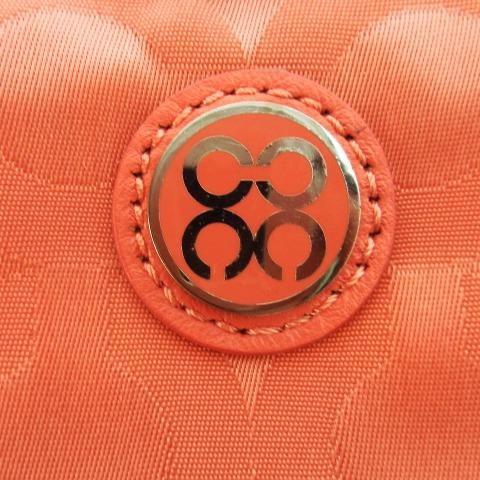 COACH（コーチ） ポーチ コスメ ペンシル ナイロン ジャカード レザー 