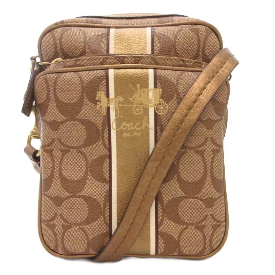 COACH（コーチ） ショルダーバッグ レザー 本革 ベージュ シグネチャー