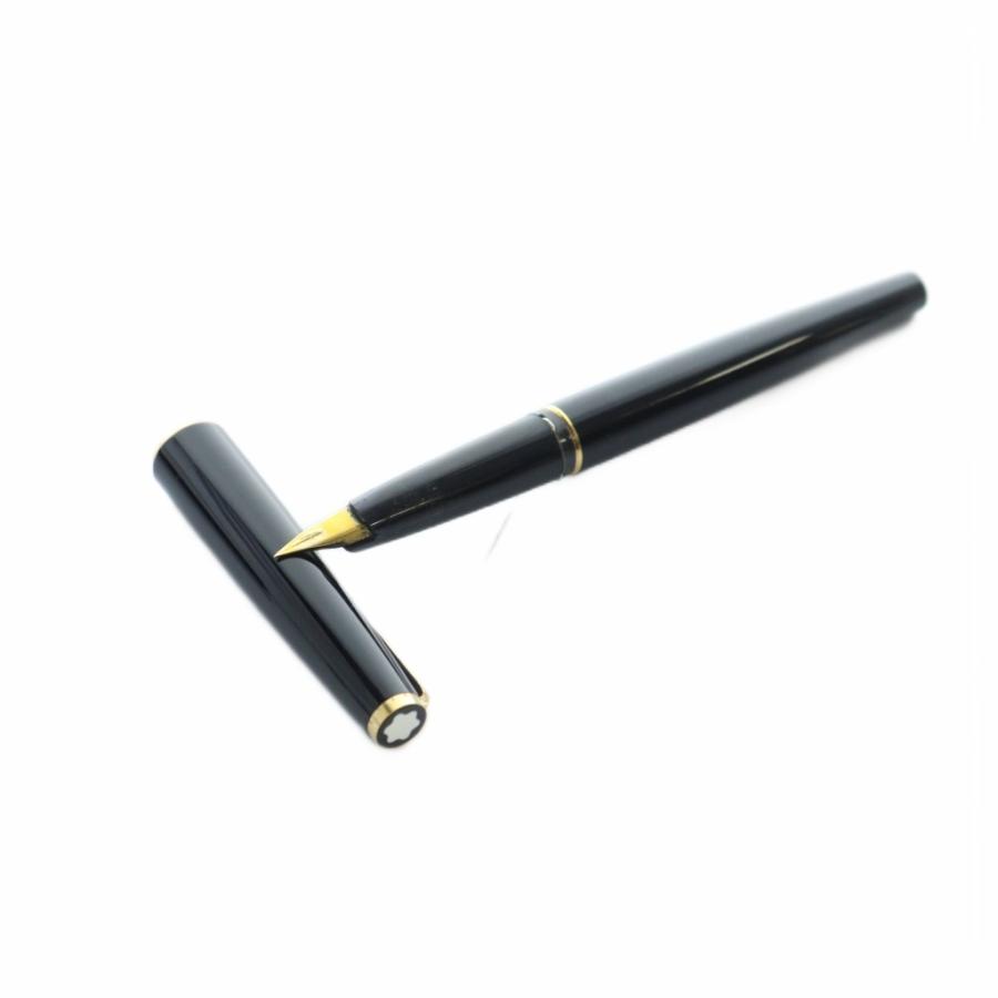 モンブラン 万年筆 文房具 筆記用具 ロゴ 筆記未確認 黒 ブラック ■GY11 モンブラン MONT BLANC 万年筆 文房具 筆記用具 ロゴ 筆記未確認 黒