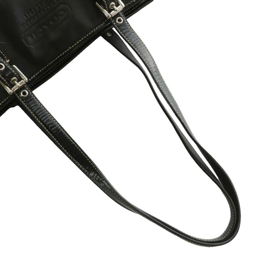 COACH（コーチ） トートバッグ ハンド レザー ロゴ 黒 ブラック F10413